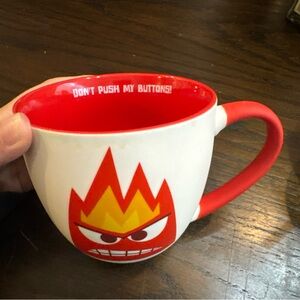 Disney Pixar Inside Out 2 DON'T PUSH MY BUTTONS!  Soft Touch Ceramic ~16 oz Mug